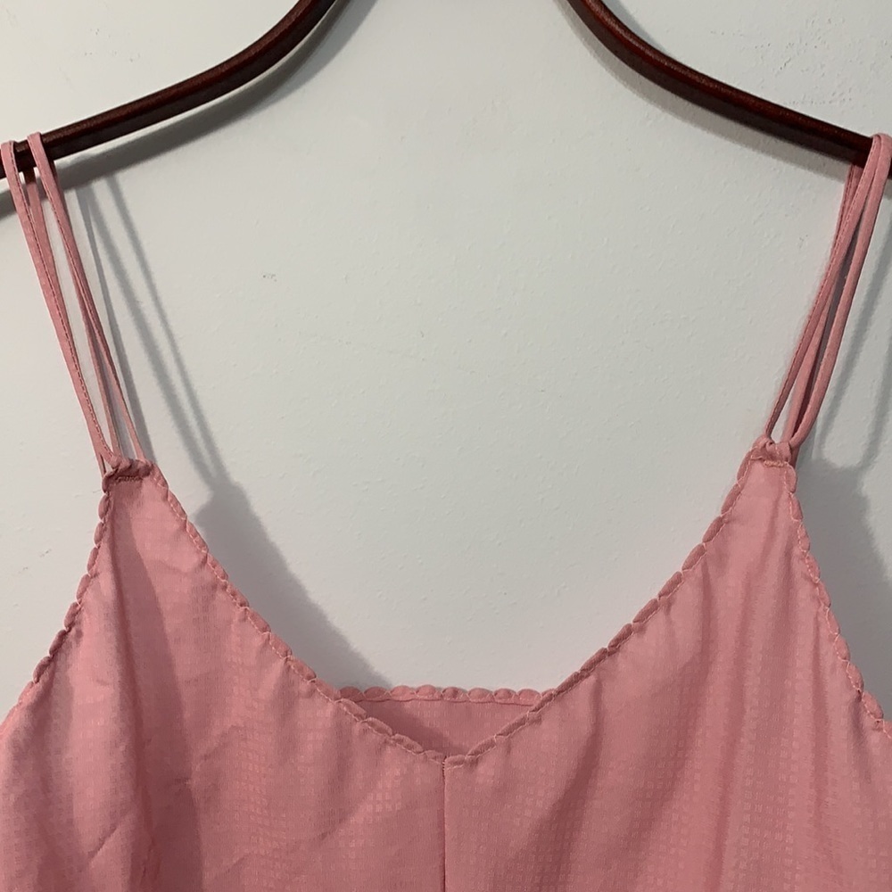 Formfit | Vintage Teddy Surplice Cami Wedding Lingerie Romper Dusty Rose Pink - Picture 4 of 13